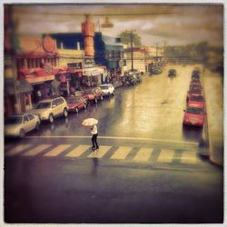 Woman standing in front of building