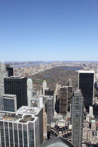 High angle view of cityscape