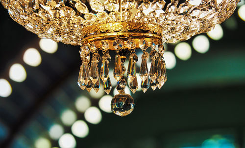 Close-up of chandelier