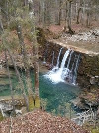 River flowing through rocks