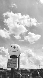 Low angle view of cloudy sky