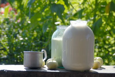 Close-up of drink on table