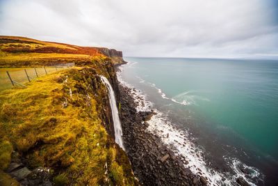 Scenic view of sea against sky