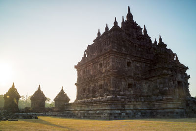 View of castle against clear sky