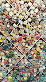 Full frame shot of multi colored objects