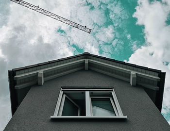 Low angle view of building against sky