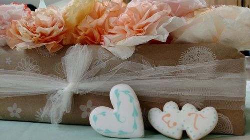 Close-up view of bouquet