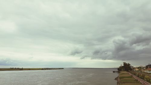 Panoramic view of sea against sky