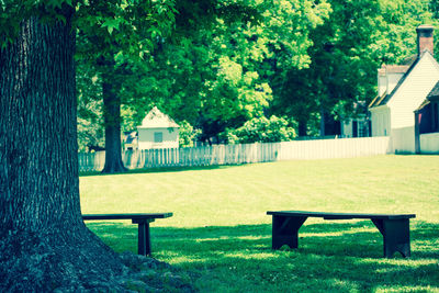 Lawn in front of building