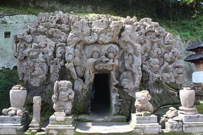 Exterior of historic temple