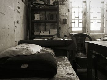 View of chairs and table