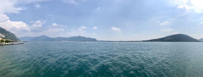 Panoramic view of sea against sky