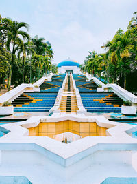 View of swimming pool against sky