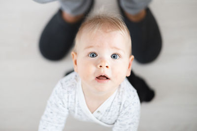 Portrait of cute boy