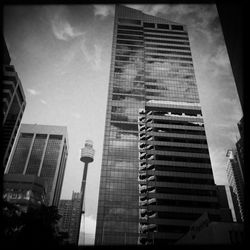 Low angle view of buildings against sky