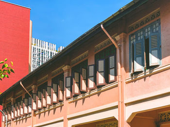 Low angle view of building against sky