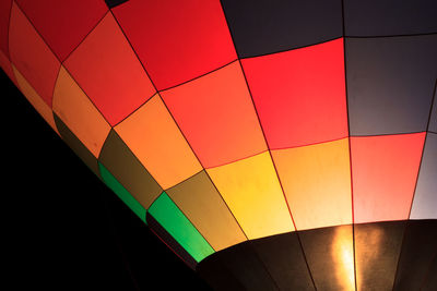 Low angle view of colorful pattern