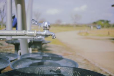 Close-up of motorcycle