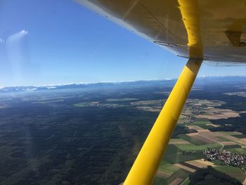 Aerial view of landscape against sky