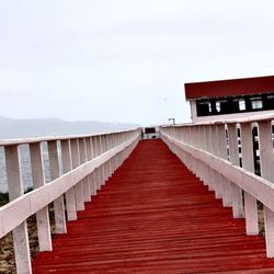 Footbridge over river