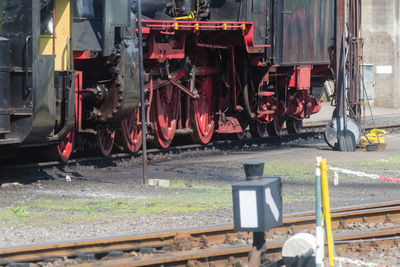 Train on railroad track