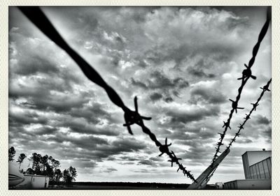 Low angle view of cloudy sky