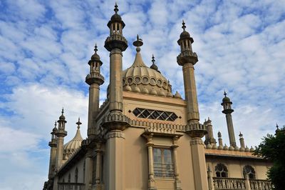 Low angle view of building against clear sky