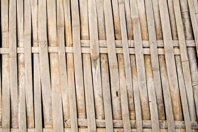 Full frame shot of wooden structure