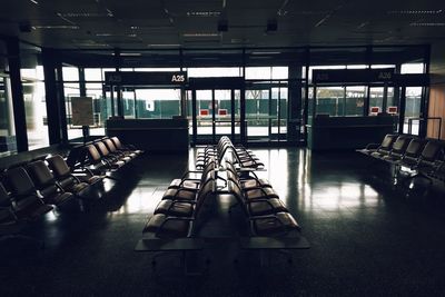 Empty seats at milan–malpensa airport