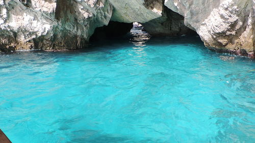 Swimming pool in water