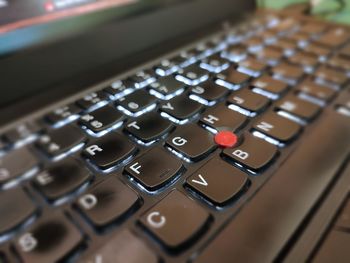 Close-up of computer keyboard