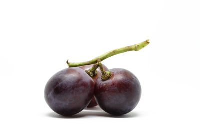 Close-up of apple against white background