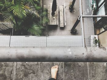 Low section of person standing on floor