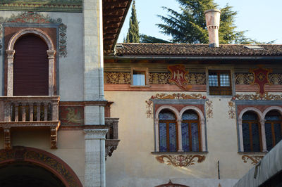 Low angle view of historical building