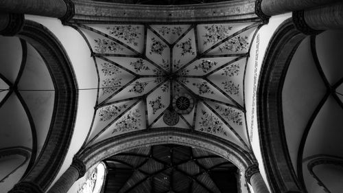 Low angle view of ceiling of building