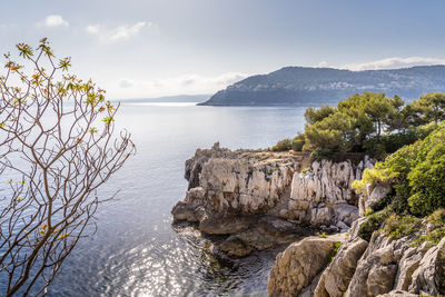 Scenic view of sea against sky