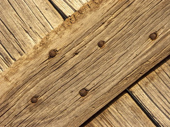 Detail shot of wooden door