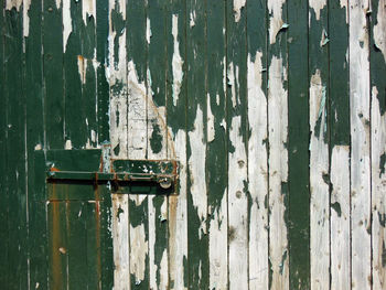 Full frame shot of old wooden door