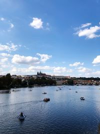 Scenic view of river against sky