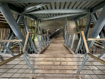 Staircase of bridge