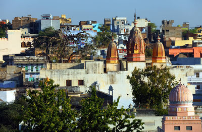 Exterior of temple in town