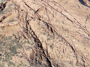 Full frame shot of cracked wall