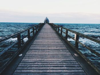 Pier on sea