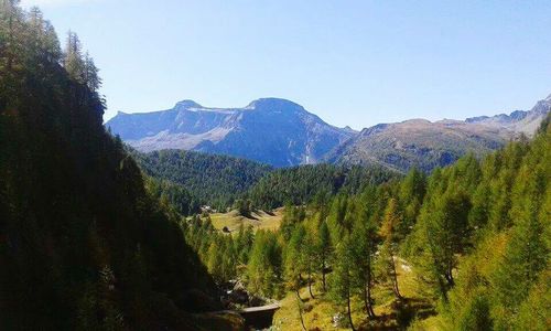 Scenic view of mountains