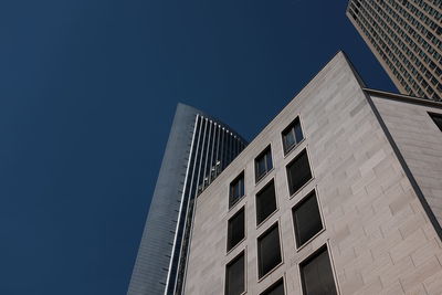 Low angle view of building against clear sky