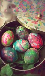 Close-up of multi colored candies for sale