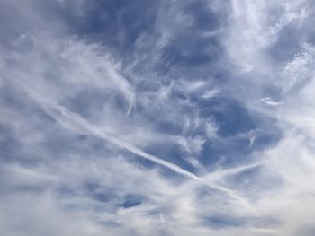 Low angle view of clouds in sky