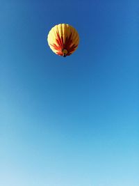 Low angle view of clear blue sky