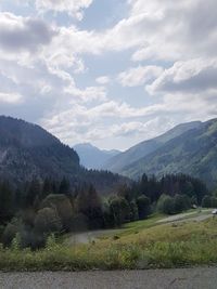 Scenic view of landscape against sky
