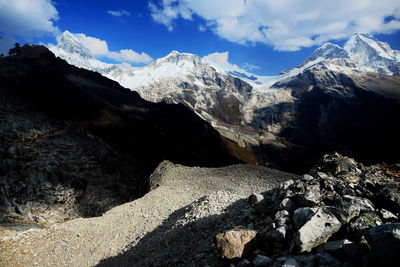 Scenic view of mountains